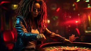 Live dealer shuffling cards